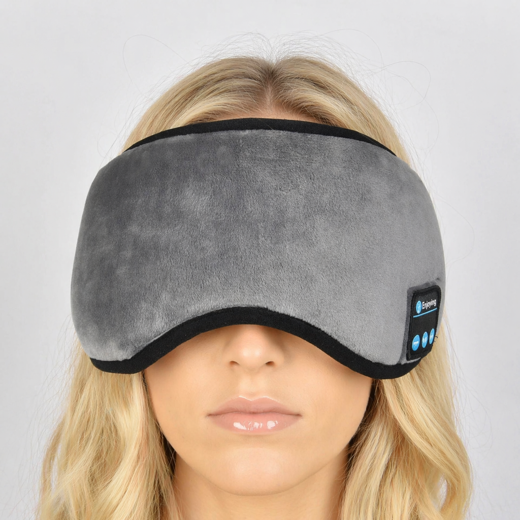 Bluetooth Slaapmasker met Speakers. Slaap Beter met Muziek & Meditatie