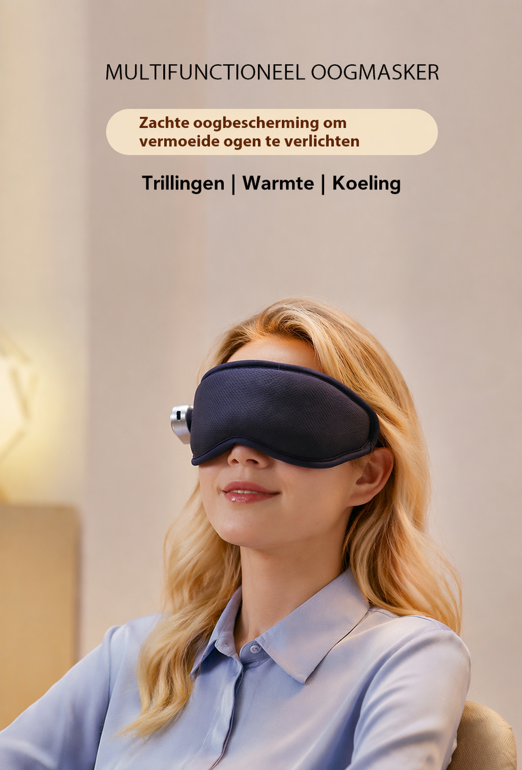 Oogmassage Masker. Warmte, Koelte & Massage