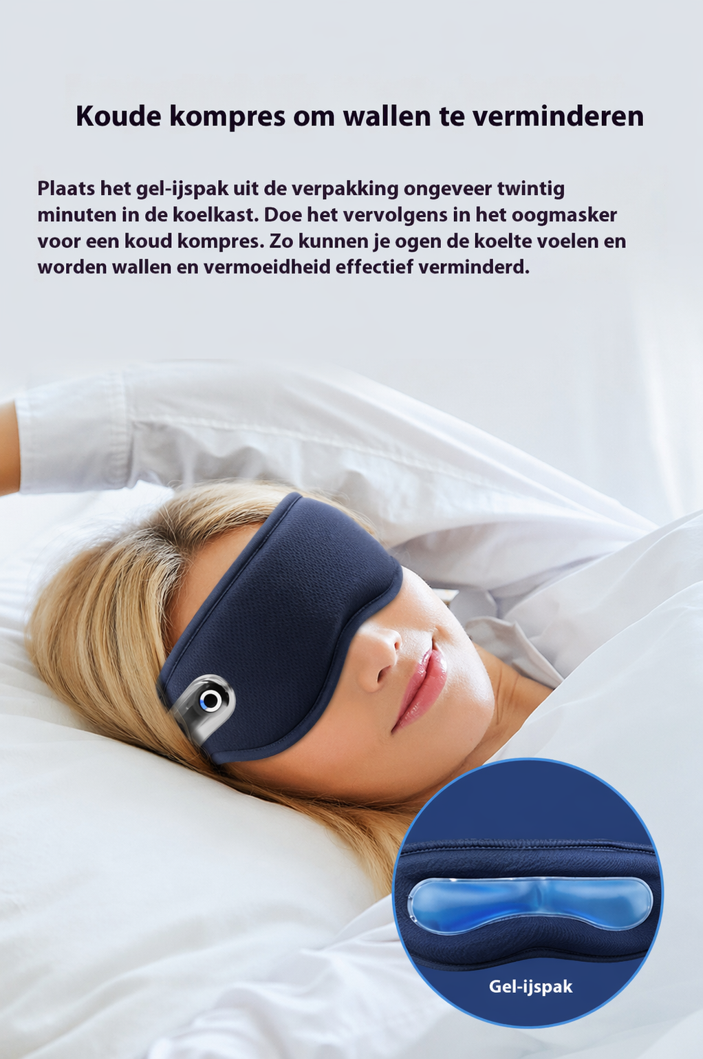 Oogmassage Masker. Warmte, Koelte & Massage