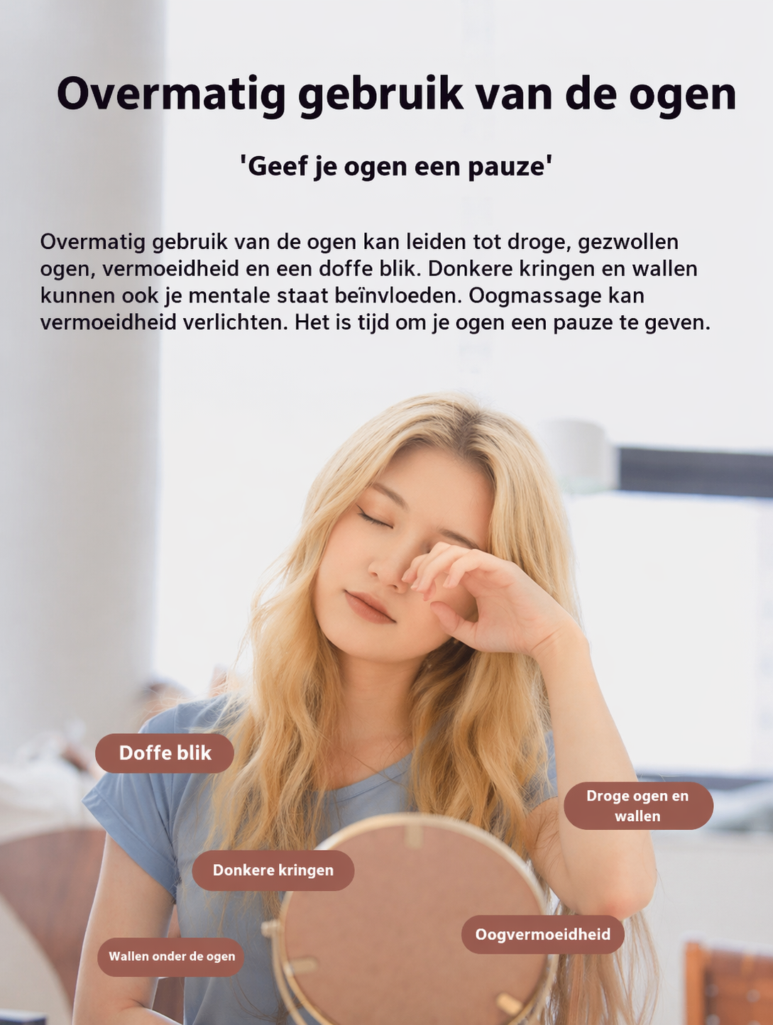 Oogmassage Masker. Warmte, Koelte & Massage